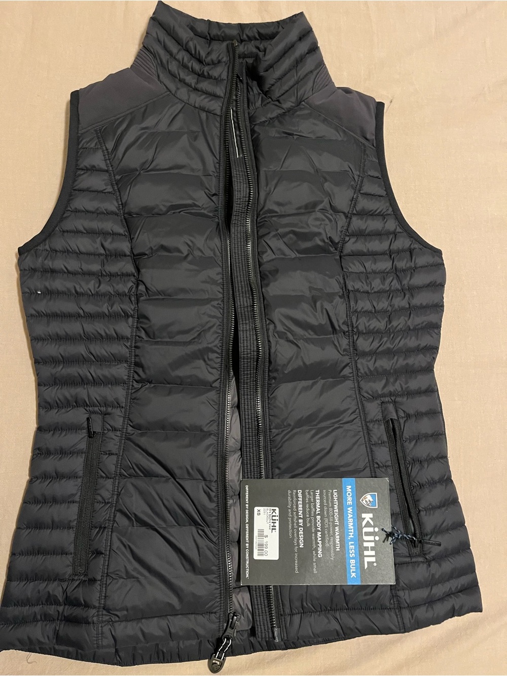 Women's Black Insulated Puffer Vest — Brand New
